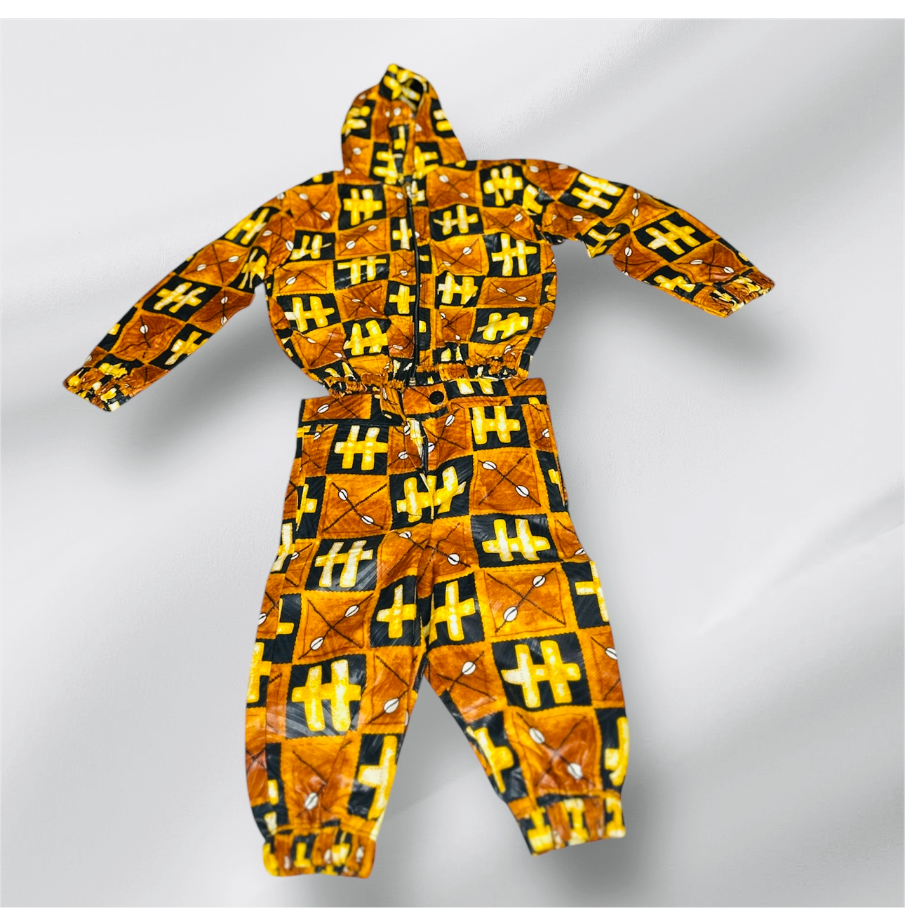 Two-piece African boys and girls suit 2 to 3 yrs