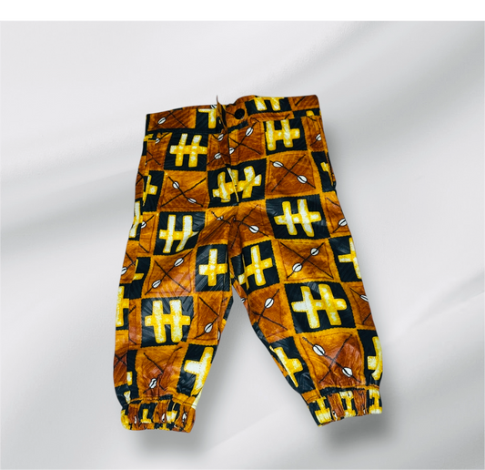 Two-piece African boys and girls suit 2 to 3 yrs