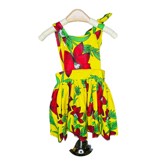 Sunrise jumpsuit for girls 3 to 5 yrs.
African outfit.
