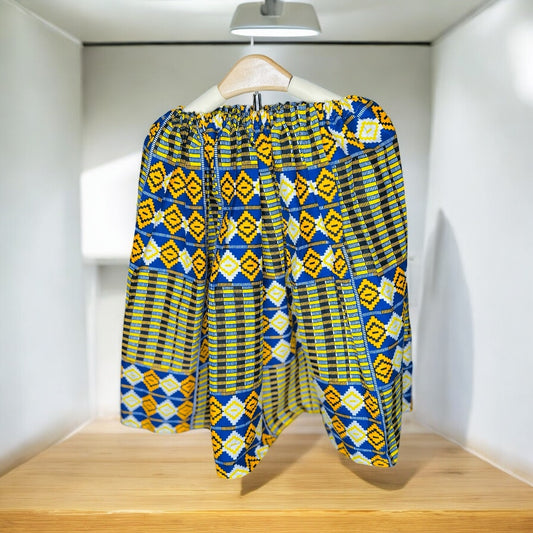 Two-piece Baby girl African skirt and blouse, four to 5 to 7 years.