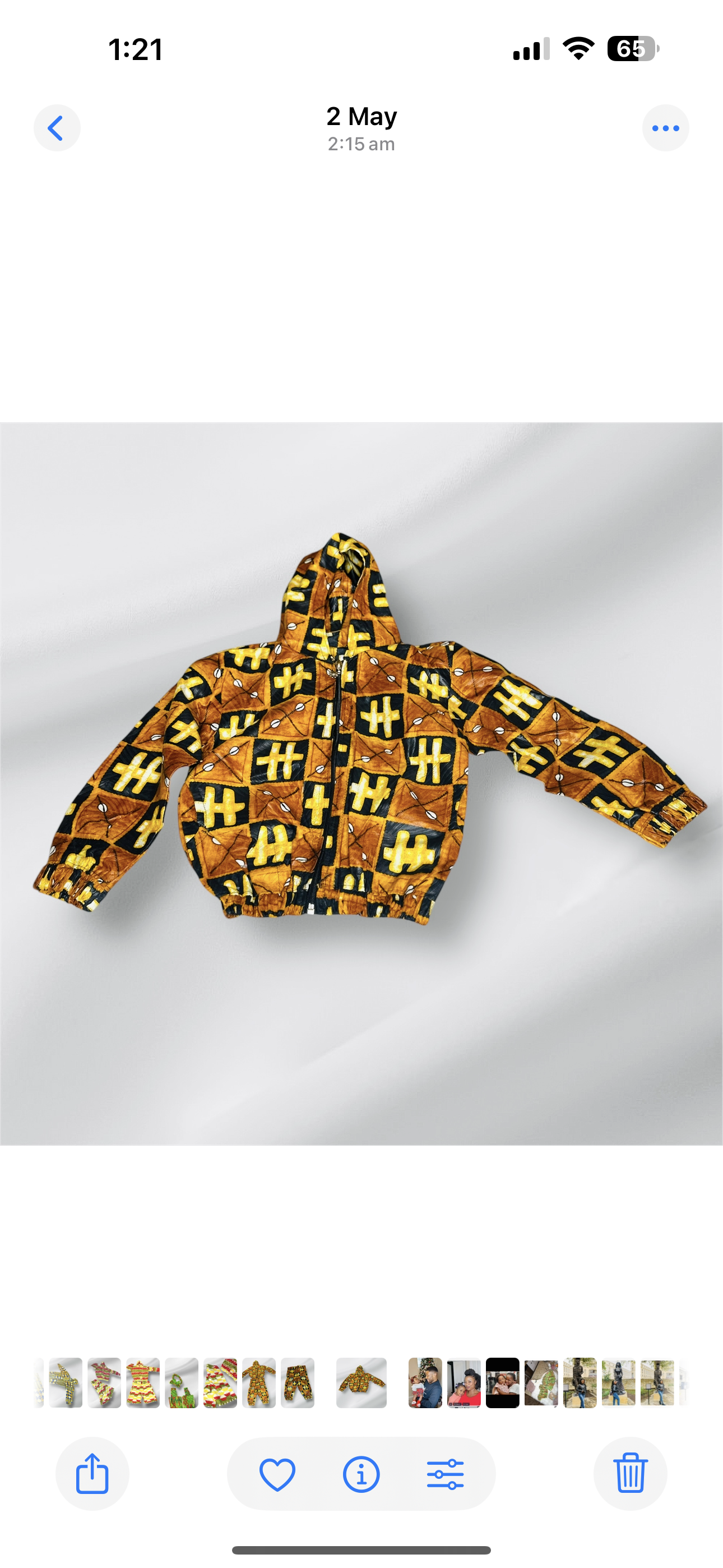 Two-piece African boys and girls suit 2 to 3 yrs